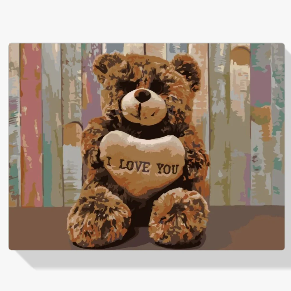 Pintura Diamante - Oso te amo