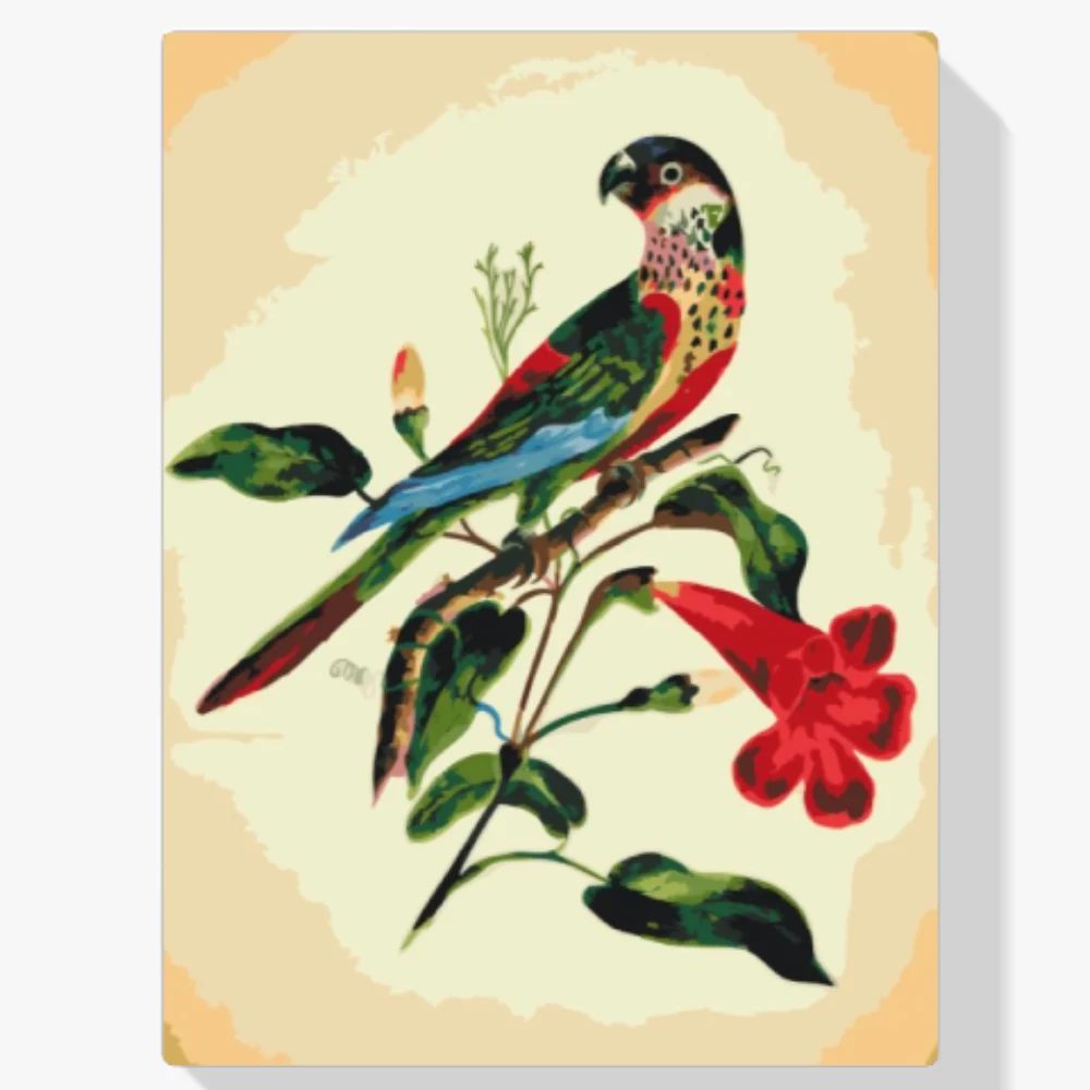Pintura Diamante - Pájaro de época
