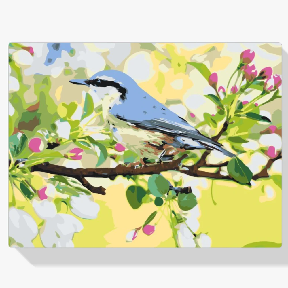 Pintura Diamante - Pájaro de primavera