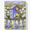 Pintura Diamante - Pájaro en el jardín de flores