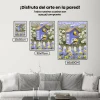 Pintura Diamante - Pájaro en el jardín de flores