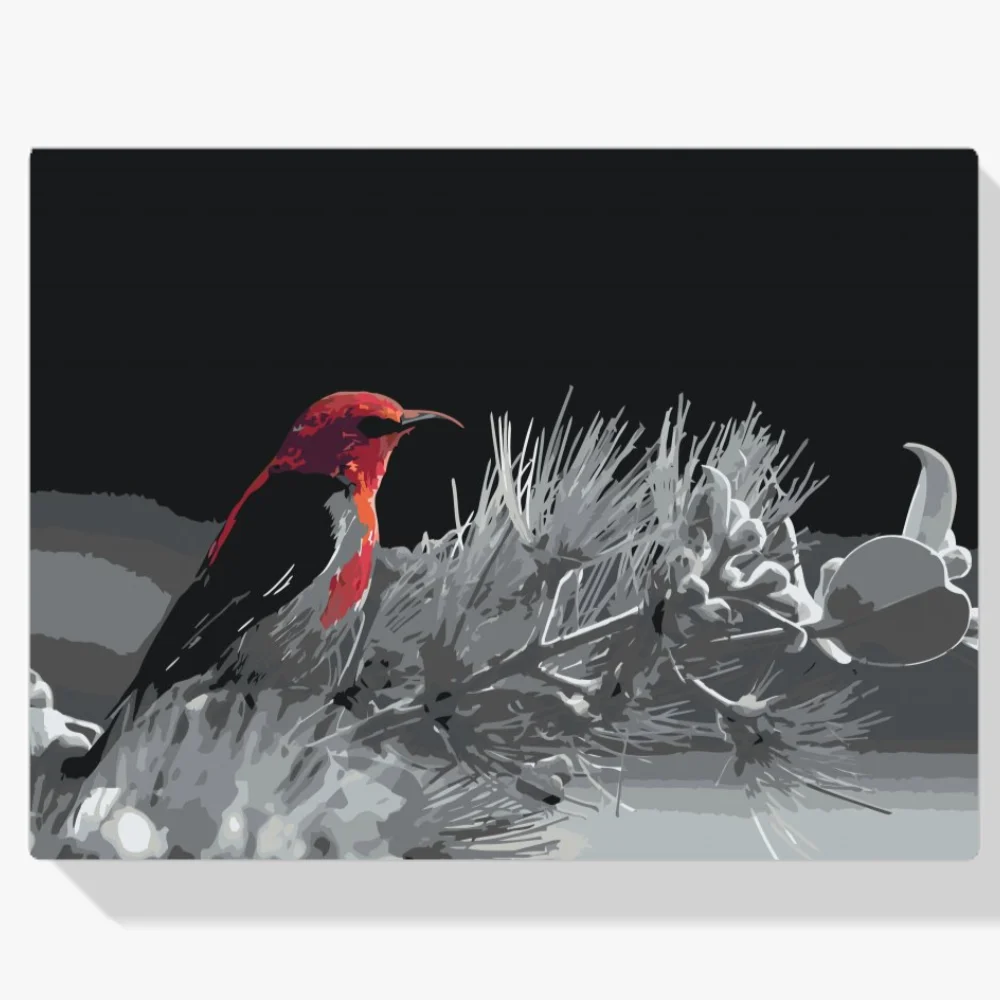 Pintura Diamante - Pájaro en una rama