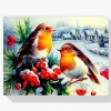 Pintura Diamante - Pájaros de invierno