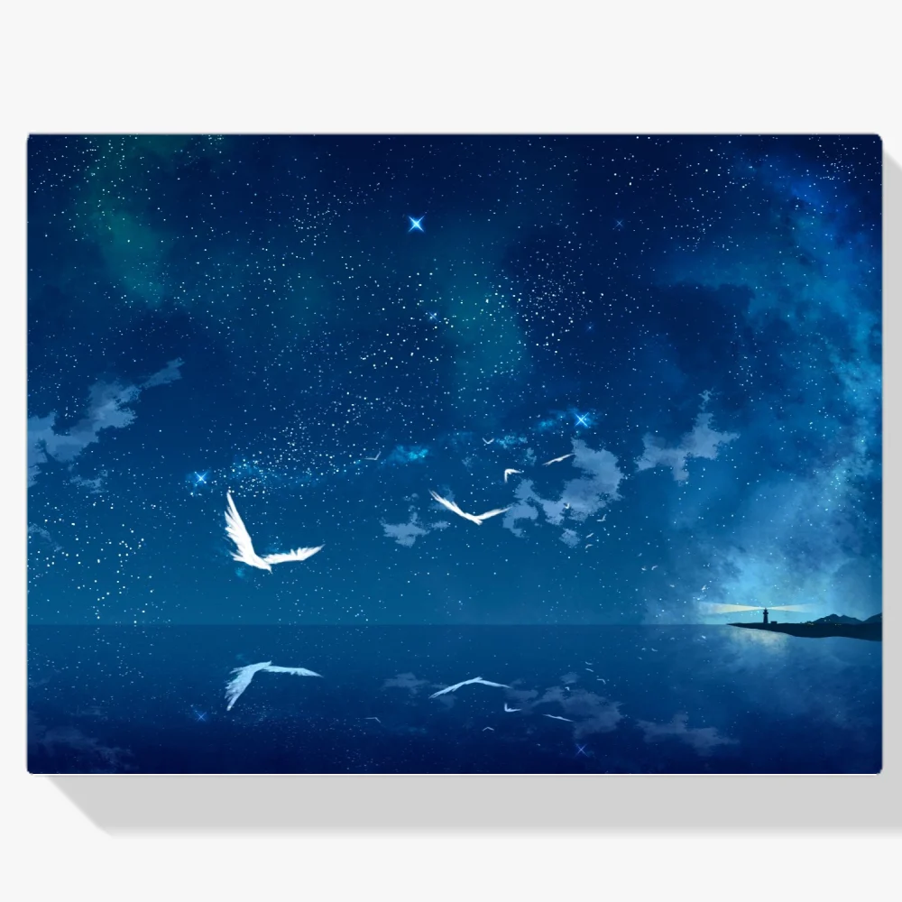 Pintura Diamante - Pájaros de noche