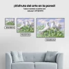 Pintura Diamante - Palomas blancas