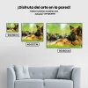 Pintura Diamante - Pastor alemán con gatitos