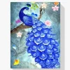 Pintura Diamante - Pavo real azul