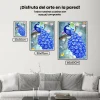 Pintura Diamante - Pavo real azul