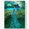 Pintura Diamante - Pavo real en la jungla