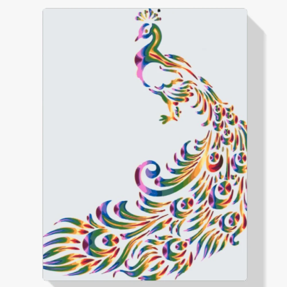 Pintura Diamante - Pavos reales de colores 2