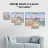 Pintura Diamante - Pelícanos en la playa