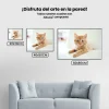 Pintura Diamante - Pequeño gatito en una silla