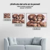Pintura Diamante - Pequeños monos
