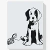 Pintura Diamante - Perro blanco y negro