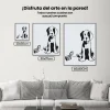 Pintura Diamante - Perro blanco y negro
