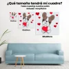 Pintura Diamante - Perro con corazones