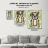 Pintura Diamante - Perro con mejillas rosadas