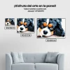 Pintura Diamante - Perro pensador