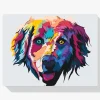 Pintura Diamante - Perro perdiguero de color