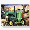Pintura Diamante - Perros en la granja