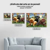 Pintura Diamante - Perros jugando