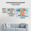 Pintura Diamante - Pingüino, osito y oveja