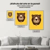 Pintura Diamante - Polígono Cabeza de oso