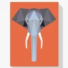 Pintura Diamante - Polígono elefante