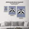 Pintura Diamante - Polígono mapache