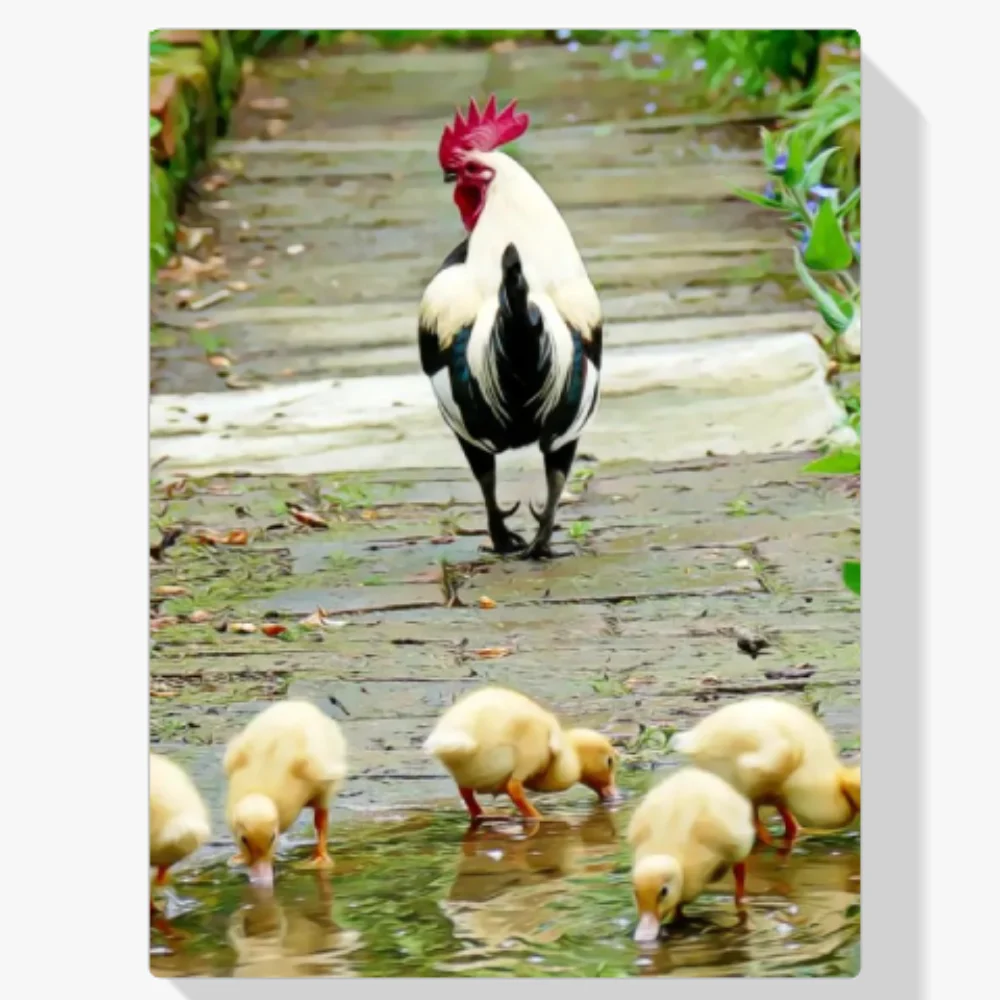 Pintura Diamante - Pollitos