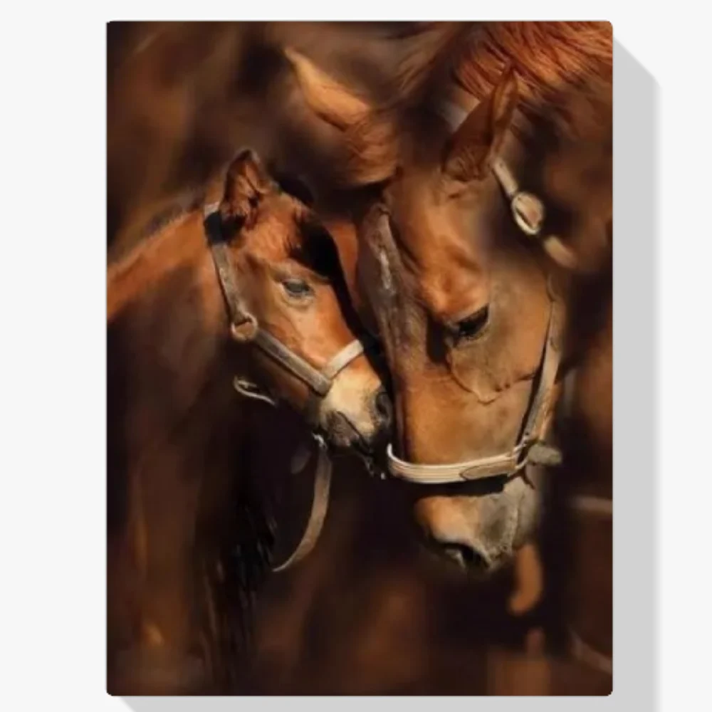 Pintura Diamante - Poni y caballo nodriza