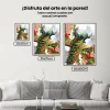 Pintura Diamante - Precioso pavo real con flor