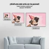 Pintura Diamante - Pug en la fiesta