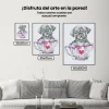 Pintura Diamante - Pug en una taza pintada