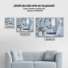 Pintura Diamante - Renos en un paisaje nevado