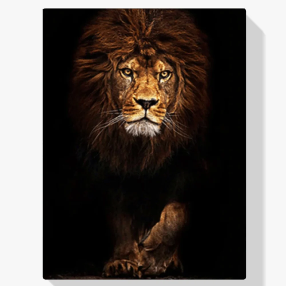 Pintura Diamante - Retrato de león