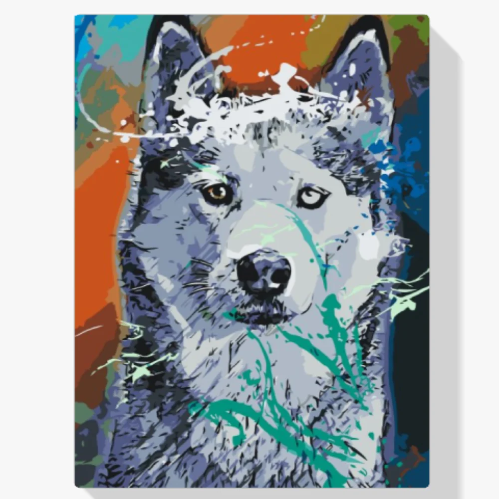 Pintura Diamante - Retrato de un perro