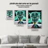 Pintura Diamante - Rey Lobo Mágico Azul