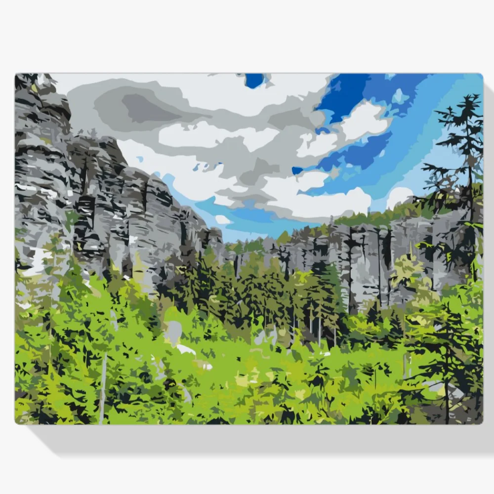 Pintura Diamante - Rocas Adršpach