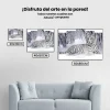 Pintura Diamante - Tigre blanco 5 paneles