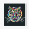 Pintura Diamante - Tigre colorido