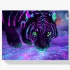 Pintura Diamante - Tigre colorido