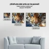 Pintura Diamante - Tigre de ojos azules