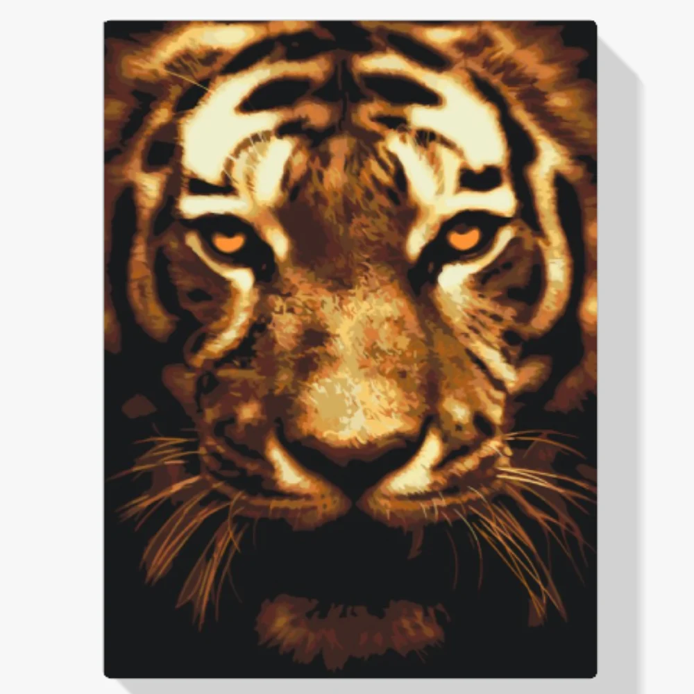 Pintura Diamante - Tigre en la luz