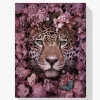Pintura Diamante - Tigre escondido