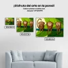 Pintura Diamante - Tres monos