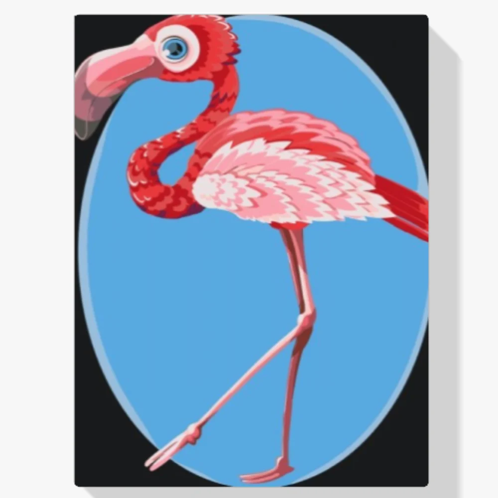 Pintura Diamante - Un flamenco con su equipo