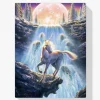 Pintura Diamante - Unicornio con cascada