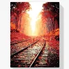 Pintura Diamante - Vía de tren