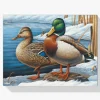 Pintura Diamante - Visitantes de invierno